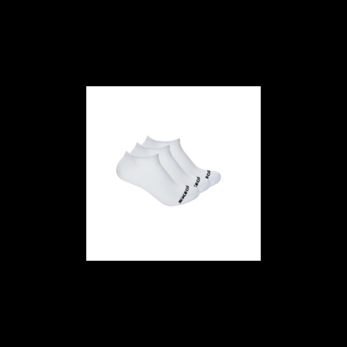 ⁦Skechers Unisex' Non Terry Low Cut (3 Pair) Socks (36-41)-White⁩ - الصورة ⁦2⁩
