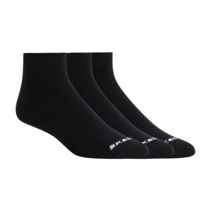 Skechers Mens' 1/4 Trio (3 Pair) Socks (41-46)-Black