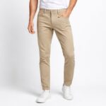 ⁦بنطلون جينز رجالي لون بيج فاتح⁩ - الصورة ⁦2⁩