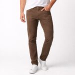 بنطلون كتان رجالي لون بيج