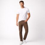 ⁦بنطلون كتان رجالي لون بيج⁩ - الصورة ⁦2⁩