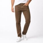 بنطلون كتان رجالي لون رمادي