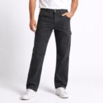 بنطلون جينز رجالي لون اسود