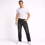 ⁦بنطلون جينز رجالي لون اسود⁩ - الصورة ⁦2⁩