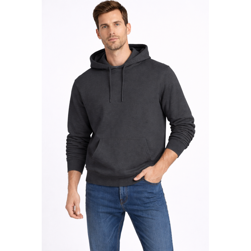 ⁦هودي قطني رجالي لون فيراني فاتح⁩ - الصورة ⁦1⁩