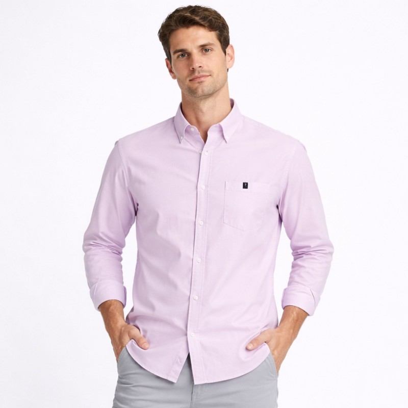 ⁦قميص رجالي لون زهري⁩ - الصورة ⁦1⁩