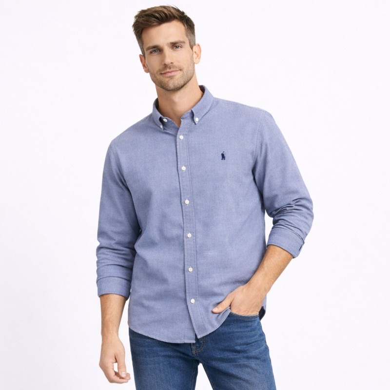 ⁦قميص رجالي لون رمادي⁩ - الصورة ⁦1⁩