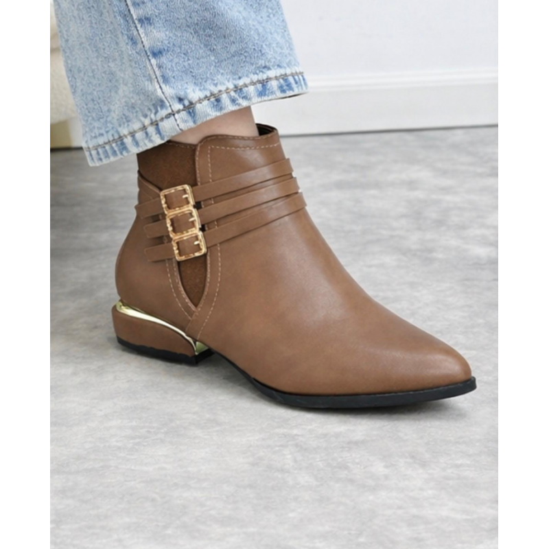 ⁦جزمة ستاتي بني⁩ - الصورة ⁦1⁩