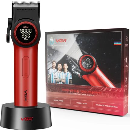 VGR V-001 Professional Hair Clipper For Men, Red