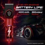 ⁦VGR V-001 Professional Hair Clipper For Men, Red⁩ - الصورة ⁦2⁩